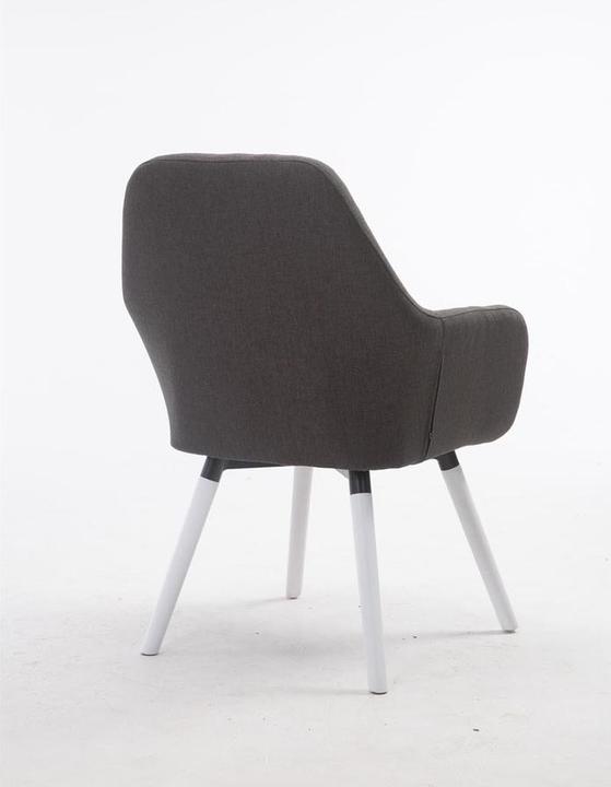 Produktbild Swisshandel24 Stuhl Florian Stoff Weiss, dunkelgrau