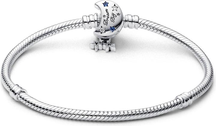 Produktbild Pandora Moments Schlangen Gliederarmband mit Funkelndem Mond Verschluss (16 cm, Silber 925)