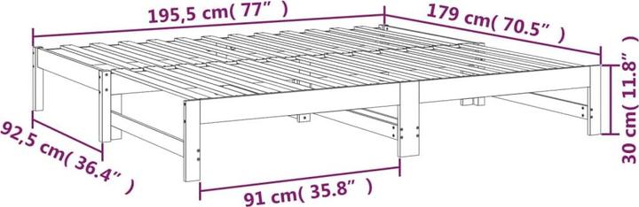 Produktbild vidaXL Tagesbett (90 x 190 cm)