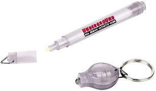 Actual product image Secret code pen with key ring and UV light (White, 1 x)