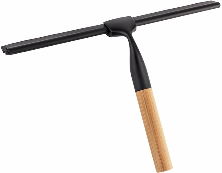 Actual product image Wenko Shower Squeegee Bambusa Black/Nature