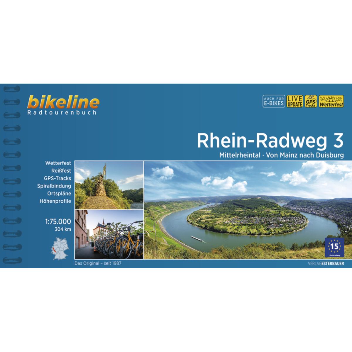 Rhein-Radweg / Rhein-Radweg Teil 3, Ratgeber von Esterbauer Verlag