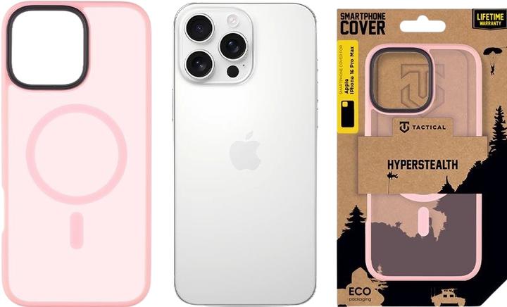 Actual product image Tactical MagForce Hyperstealth Cover for iPhone 16 Pro Max Pink Panther (Apple iPhone 16 Pro Max)