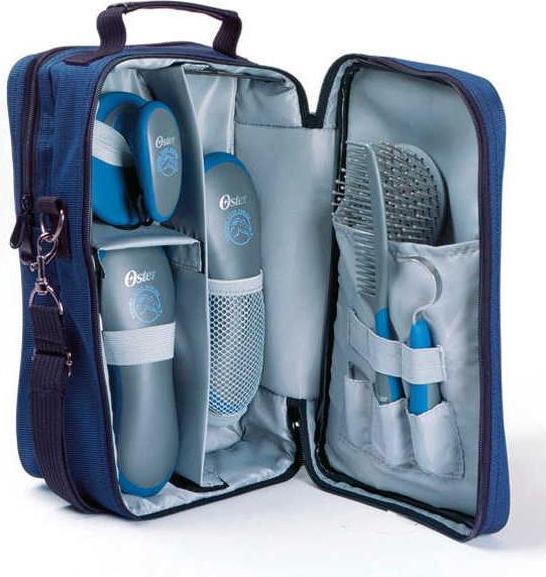 Actual product image Kerbl Oster horse care set blue 7 pieces