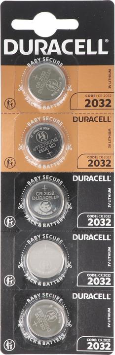 Immagine prodotto Duracell 5x batteria al litio CR2032 da 3 Volt (5 pz., CR2032, 180 mAh)