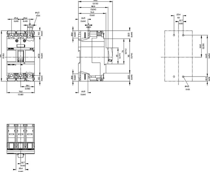 Immagine prodotto Siemens Interruttore automatico 40A 3p 40A/In 3VA5140-4ED31-1AA0
