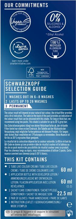 Immagine prodotto Schwarzkopf Live Colore intenso U72 Dusty Silver (Argento)