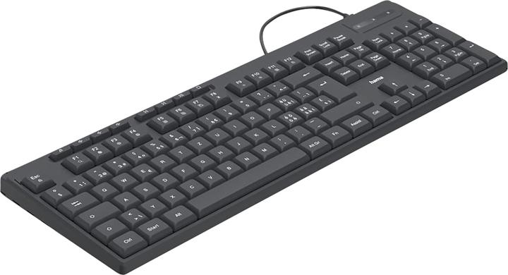 Actual product image Hama 173052 Keyboard CK-200, DE Black (DE, Cable)