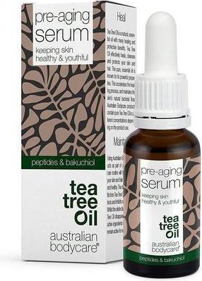 Valeurs nutritives et ingrédients Tea tree 100% Vegan Anti-Aging Serum with Hyaluronic Acid, Peptides, and Caffeine 30ml - for Face and Eye Are (30 ml)