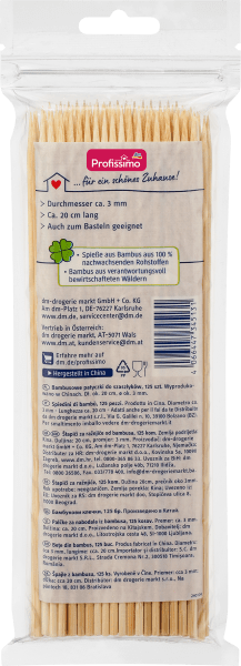 Produktbild dm Profissimo Spiesse aus Bambus