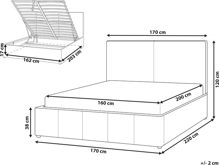Immagine prodotto Beliani Castelnavet (160 x 200 cm)
