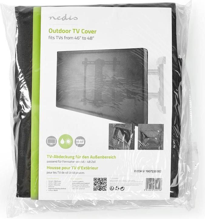 Produktbild Nedis Outdoor TV Screen Cover Screen Size: 46 - 48 " Hook and Loop Closing / Remote Control Holder / (48")
