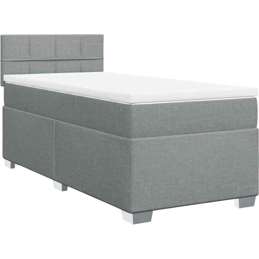 Thumbnail - VidaXL, Bett, Bo x springbett mit Matratze 140 x 200 cm Stoff (140 x 200 cm)
