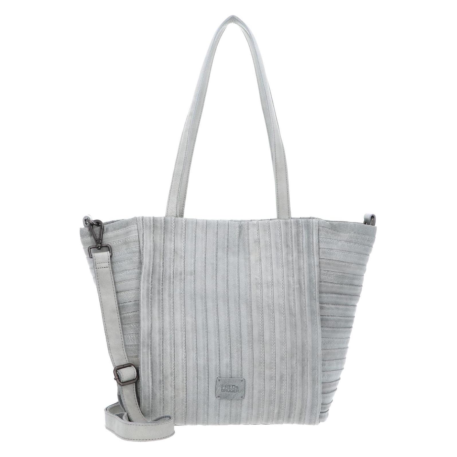 FredsBruder, Damen, Tasche, Streifenhörnchen Shopper, Grau, Blau