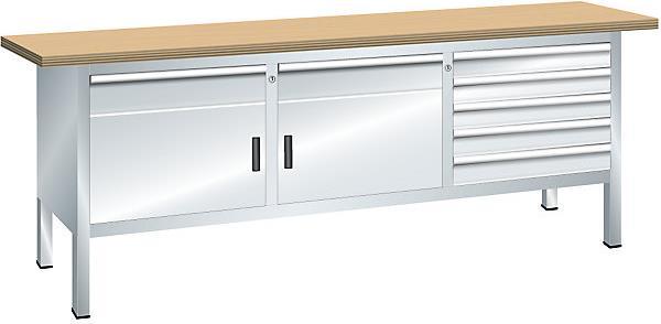 Image du produit Lista Établi compact, profondeur 700 mm (200 cm, 70 cm)