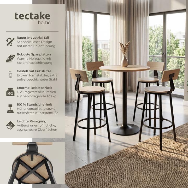 Produktbild tectake Barhocker Poole