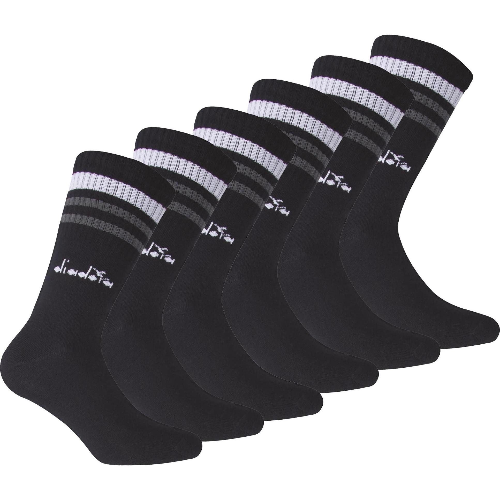 Diadora, Herren, Socken, Socken Casual Bequem sitzend, Blau, (6er Pack, 39 - 42)
