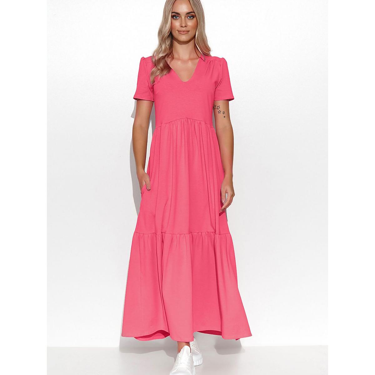 Makadamia, Damen, Kleider, Alltagskleid, Rosa, (42)