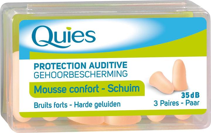Quies Lärmschutz aus Schaumstoff (6x)