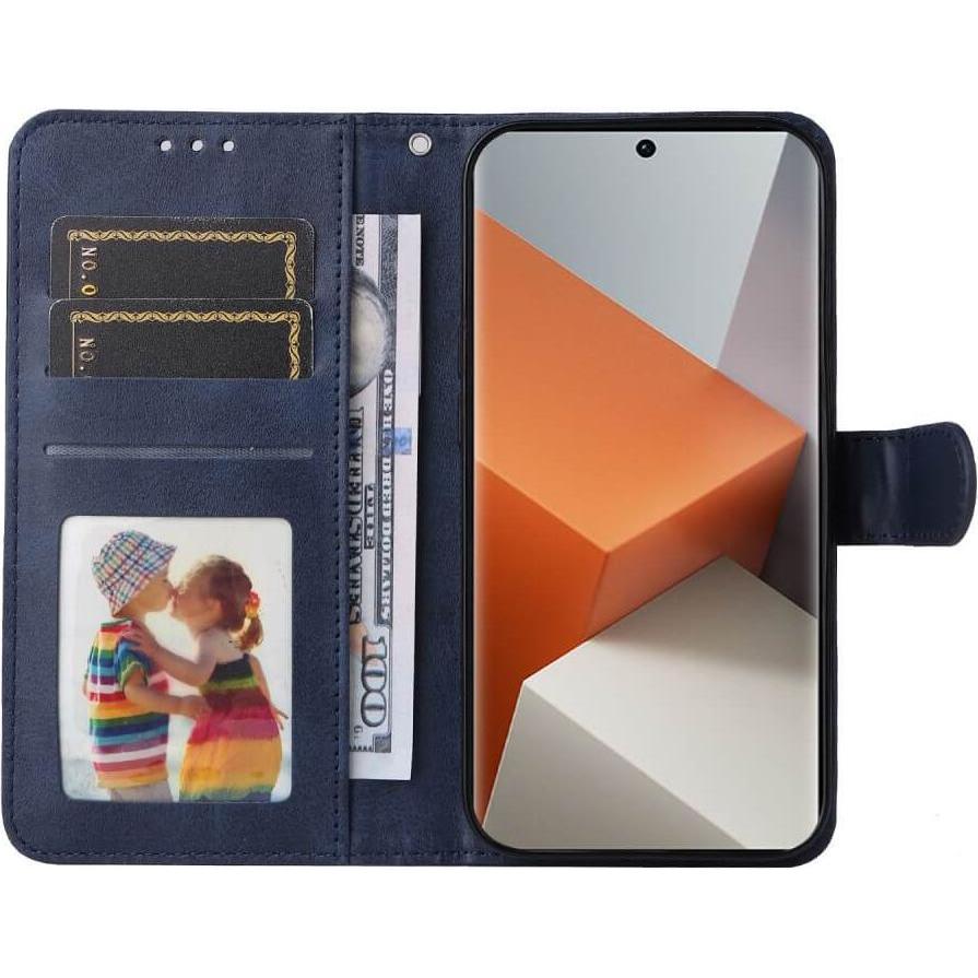 Thumbnail - Cover-Discount Xiaomi Redmi Note 13 Pro+ - Premium Handyhülle Etui blau (Xiaomi Redmi Note 13 Pro), Smartphone Hülle, Bl...