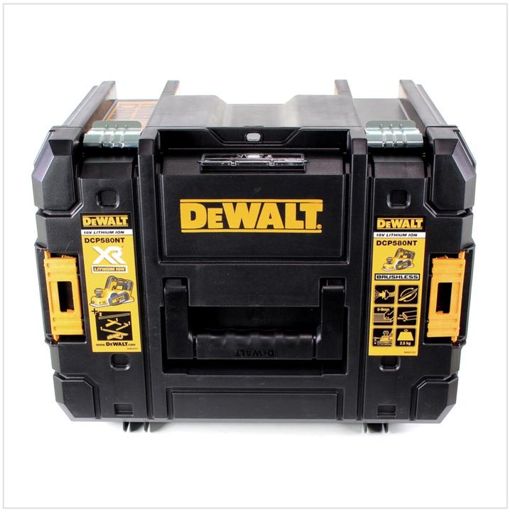 Actual product image DeWalt DCP 580 M1 18 V Rabot sans fil 82 mm + Coffret de transport TSTAK-Case VI + 1x battery