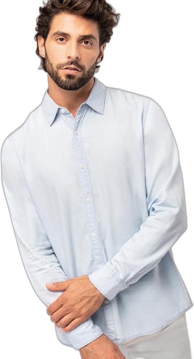 Actual product image Kariban Eco-friendly washed cotton twill shirt (S)