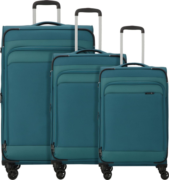 Produktbild D&N Travel Line 9504 4 Rollen Kofferset 3-teilig mit Dehnfalte (204 l, XL (ab 115l))