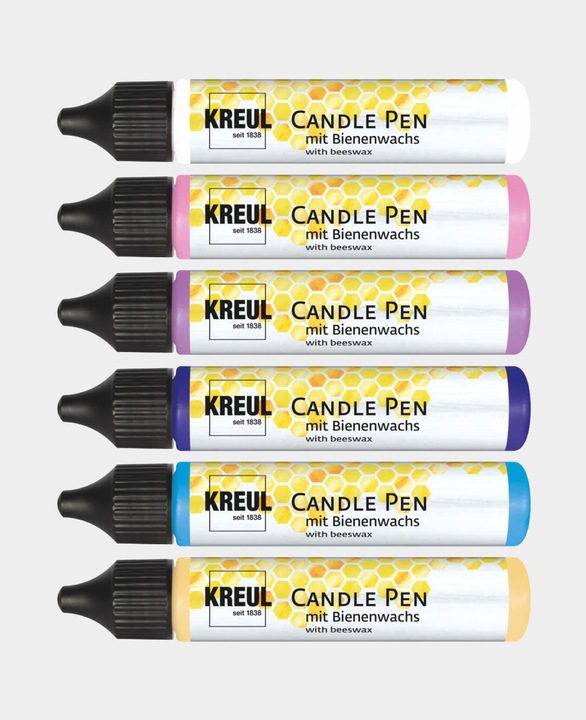 Produktbild Magni Kerzenstifte (Royalblau, Rosa, Blau-Metallic, Violett, Weiss, Gold, 6 x)