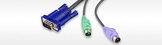 Actual product image Aten KA7520-AX VGA to KVM adapter cable PS/2