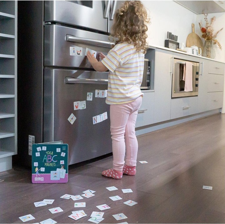 Actual product image Yogi Fun Yoga ABC Magnets (English, German, French, Italian)