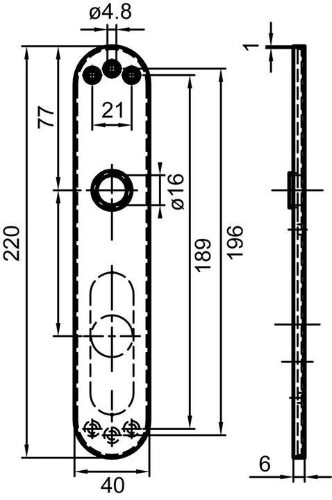 Actual product image Nickal doorplates (Door plate set)
