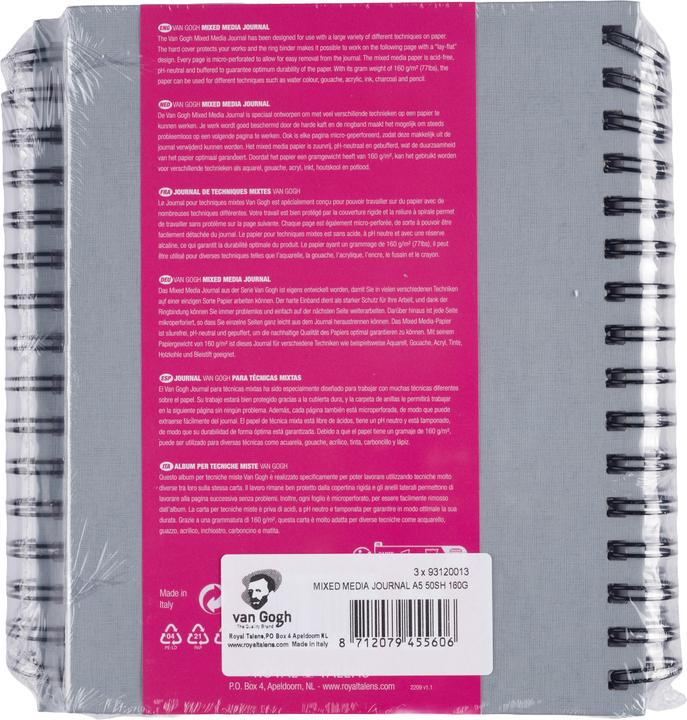 Produktbild Van Gogh Skizzenbuch Block Mixed Media (A5)