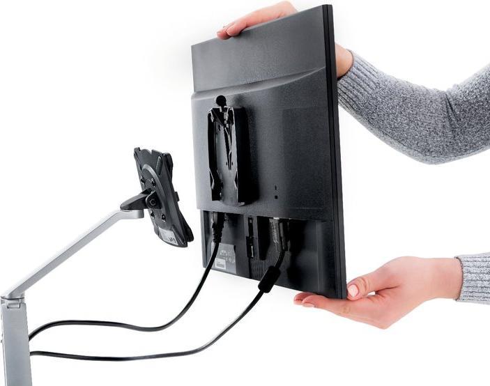 Image du produit Novus Bras support écran Clu 2 2 - 7 kg argent Support de table (Tables, 7 kg)