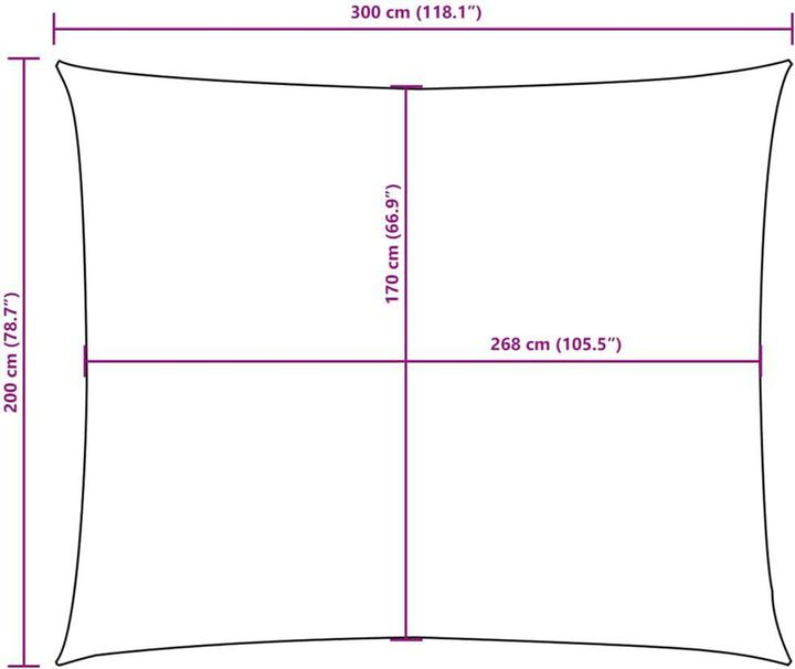 Produktbild vidaXL Sonnensegel (200 x 300 cm)