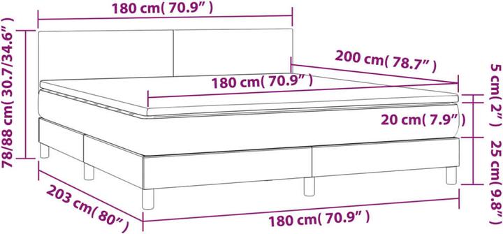 Actual product image vidaXL Waylon Plain design (180 x 200 cm)