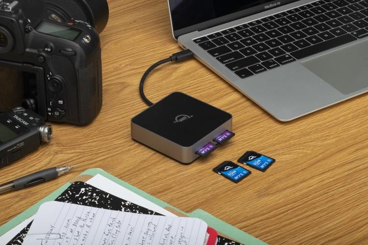 Actual product image OWC USB-C Dual Slot SDXC UHS-IICard Read OWCTCDSDRDR