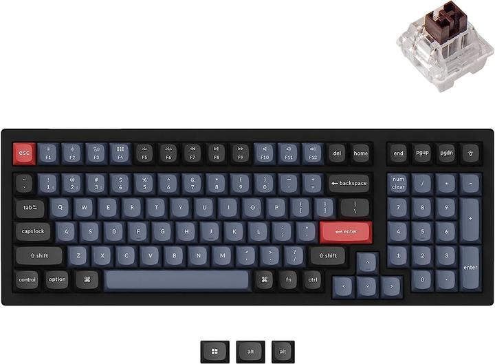 Produktbild Keychron Key K4Pro 96% Alu RGB Key Brown H K4P-H3-DE (Deutschland, Kabelgebunden)
