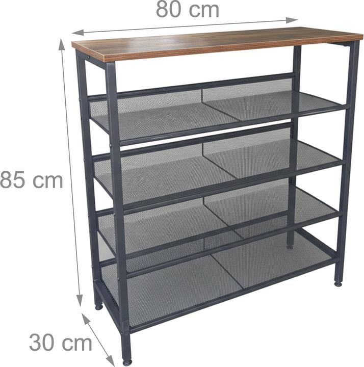 Actual product image Relaxdays Schuhregal Industrial Style