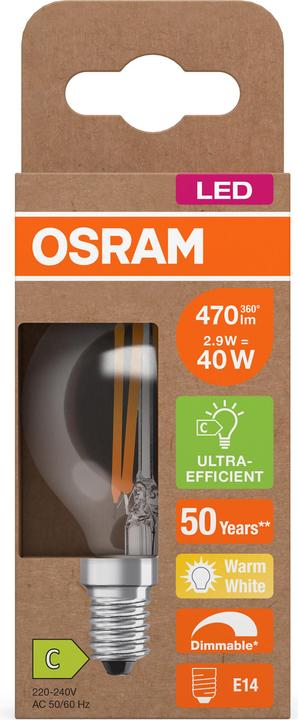 Immagine prodotto Osram LED Classic P Efficienza Energetica C Dim (E14, 2.90 W, 470 lm, 1 x, C)