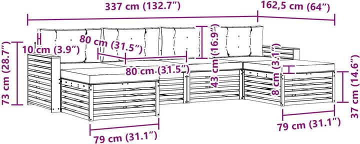 Produktbild vidaXL Outdoor-Sofa