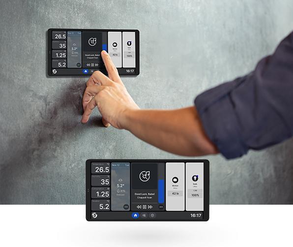 Actual product image Shelly · Unterputz · Wall Display X2i Black · WLAN · schwarz