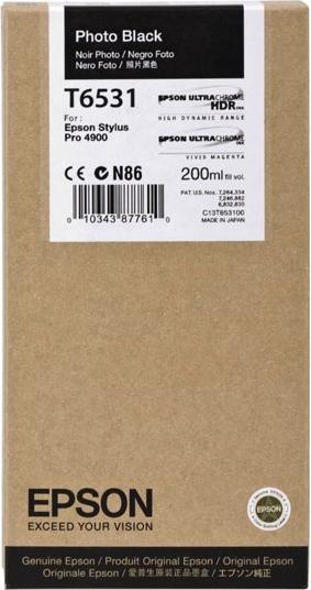 Actual product image Epson T6531 (PBK)