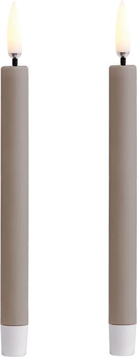 Produktbild Piffany Copenhagen Uyuni - LED mini taper candle 2-pack - Sandstone, Smooth - 1,3x13,8 cm (UL-TA-SAW-01312-2) (2x)
