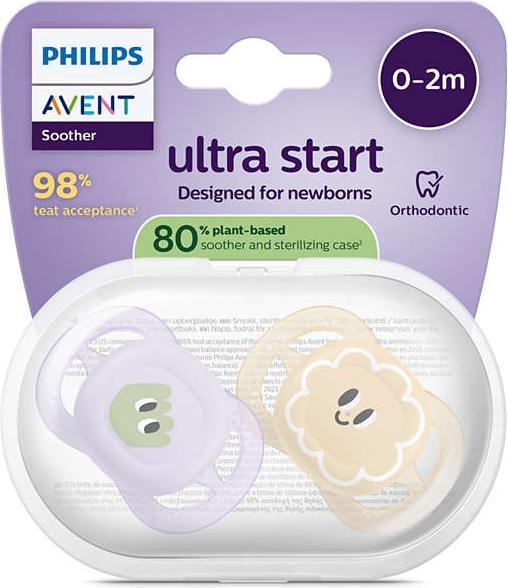Actual product image Philips Avent Pacifier SCF075/13 ultra start (2x)