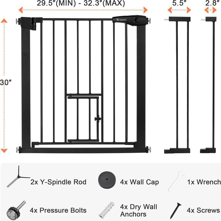 Immagine prodotto Comomy Parascale, 75-103 cm, nero (75 - 103 cm)
