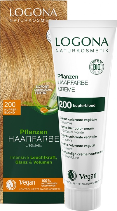 Immagine prodotto Logona Crema colorante per capelli vegetale (200 biondo rame)
