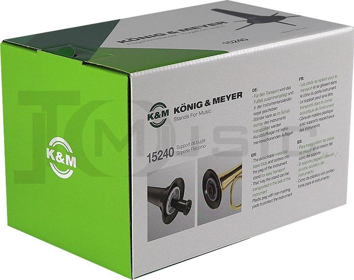 Image du produit K&M Support pour bugle, base de 5 pieds 15240 (Bugle)