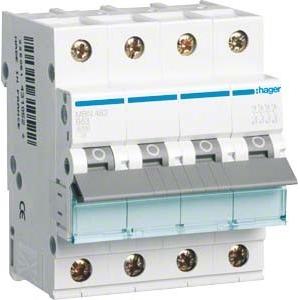 Hager, Schutzschalter, HAG MBN463 B63 Einbauautomat 4p