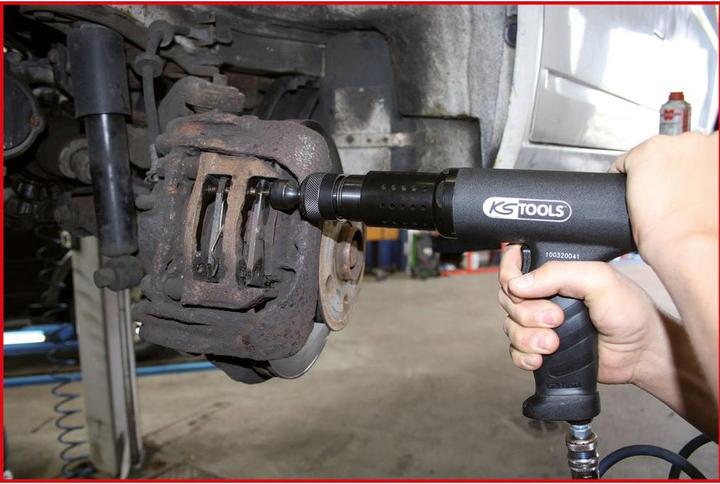 Actual product image KS Tools Vibro-Power pneumatic chisel hammer set. 6 pcs. 51 (Petrol)