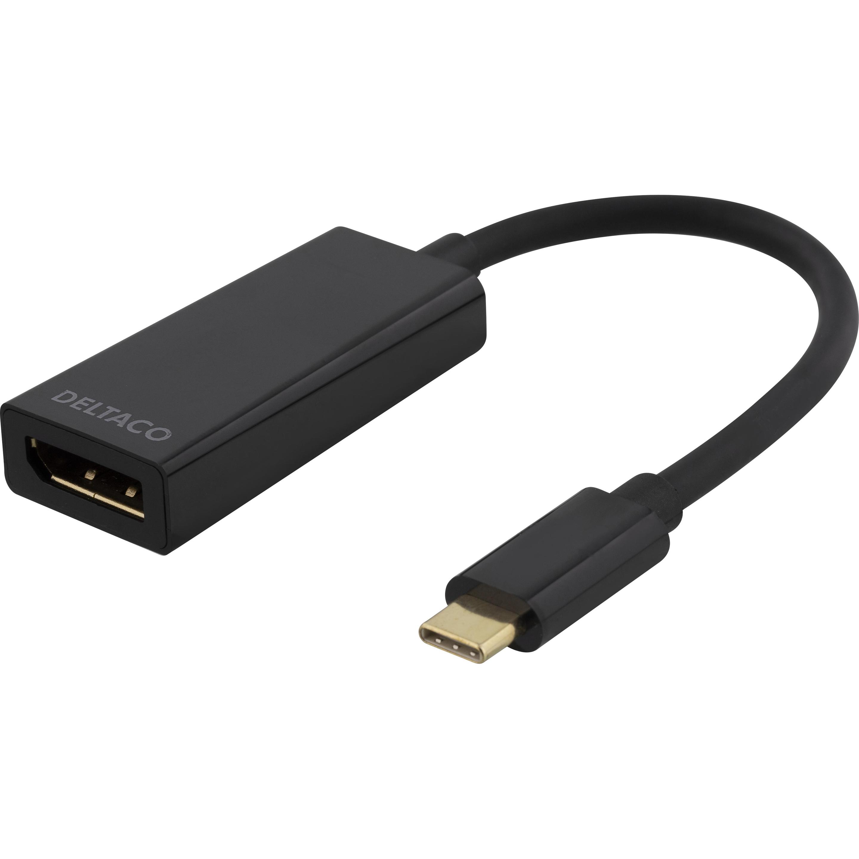 Deltaco USBC-DP USB-Grafikadapter Pixel (USB Typ-C, 10 cm) (USBC-DP)